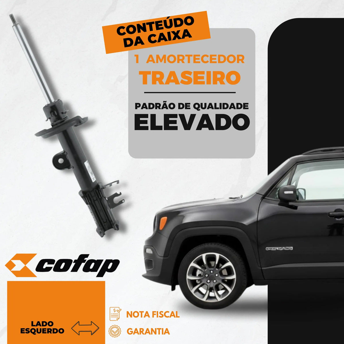 Amortecedor Traseiro Esquer Renegade 4x4 15/21 Cofap Gp33231