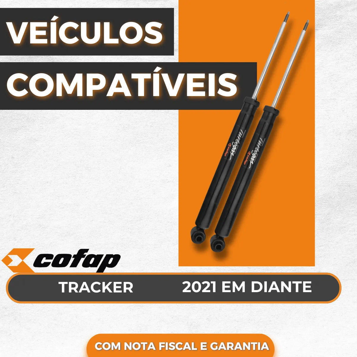 Par Amortecedor Traseiro Tracker 2021 2022 23 Cofap Novo