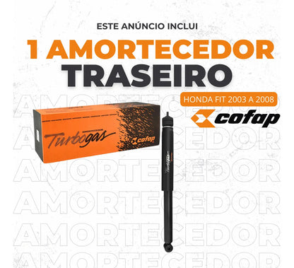 Amortecedor Traseiro Honda Fit 2003 A 2008 Cofap