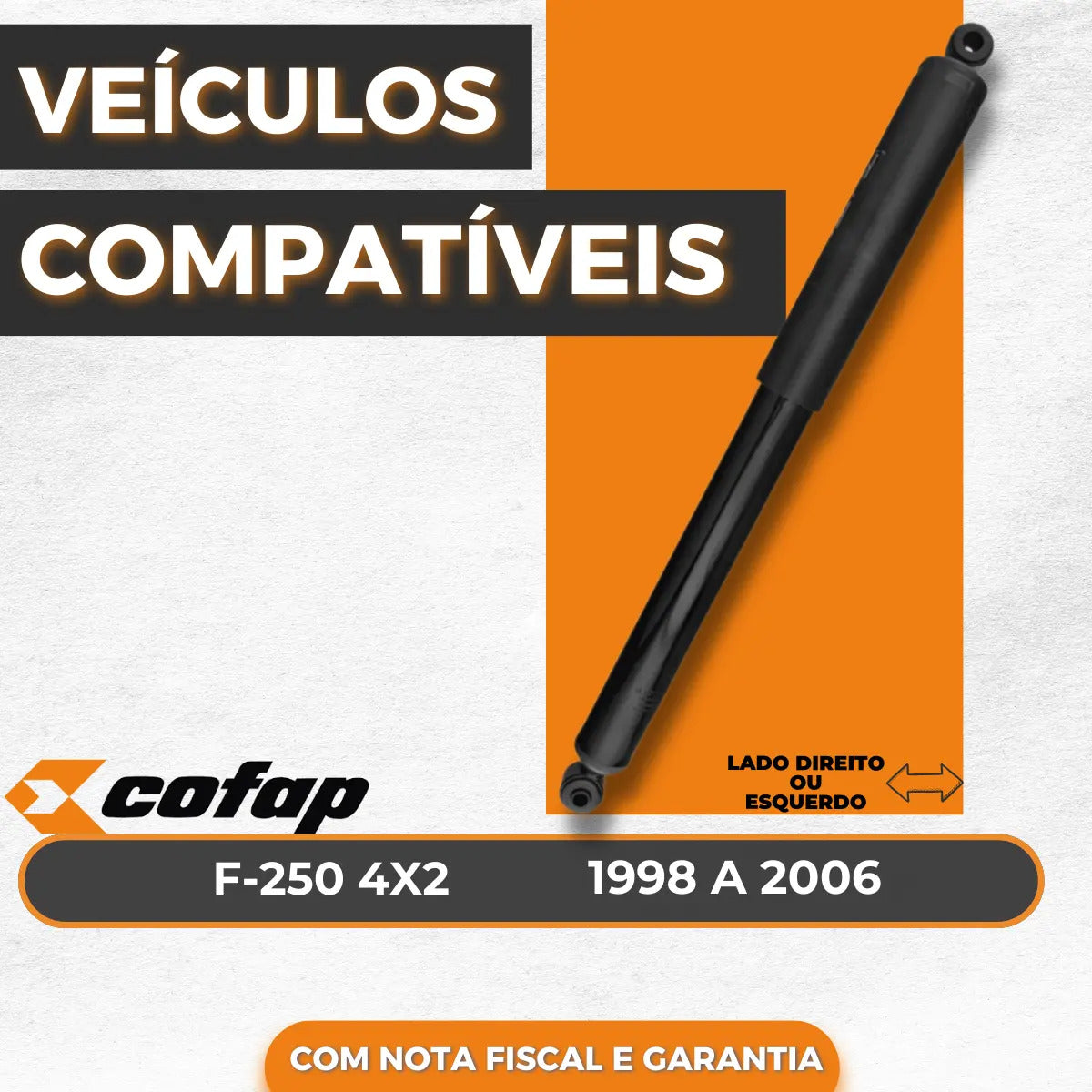 Amortecedor Traseiro F250 Xlt 2006 Cofap Original