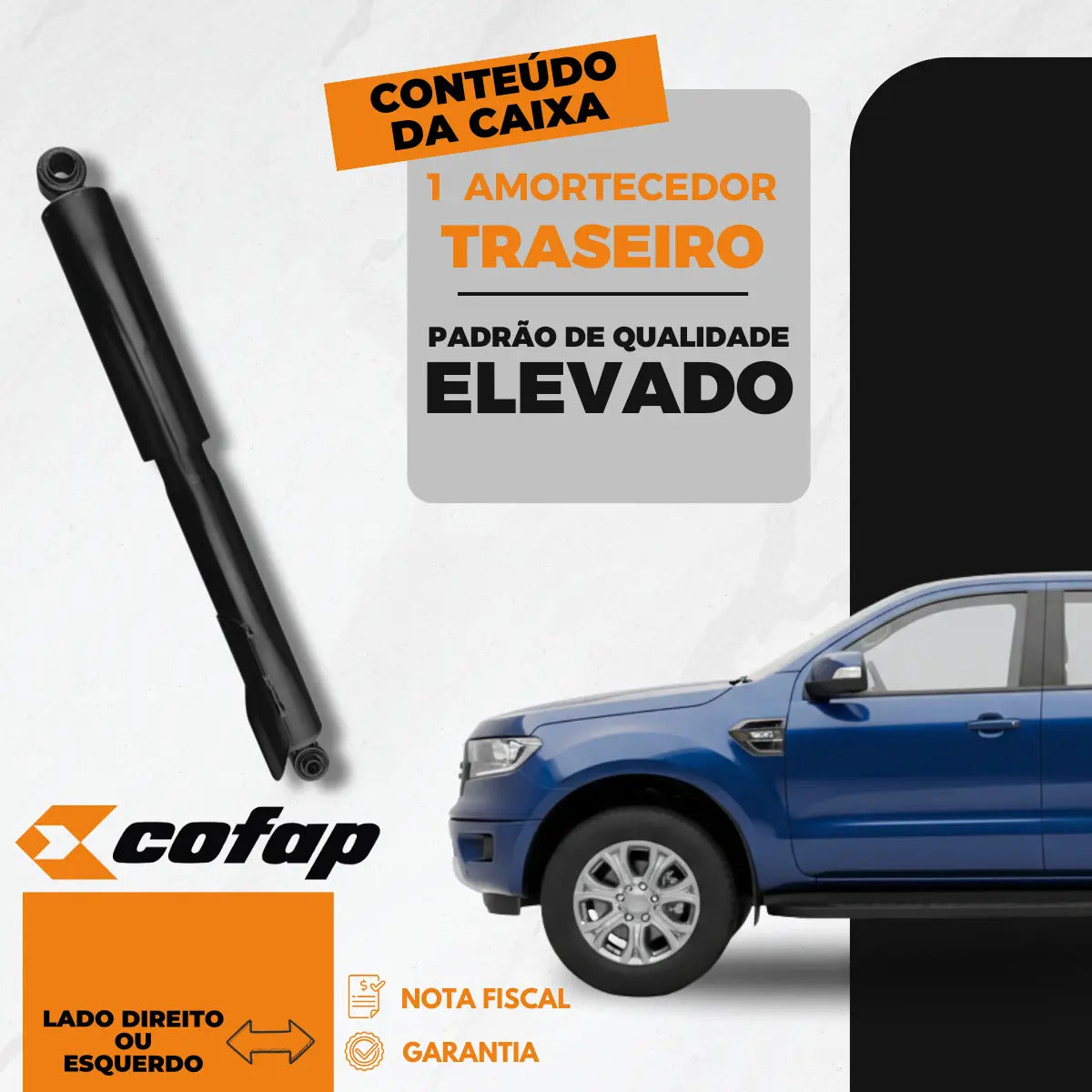 Amortecedor Traseiro Ranger Black 2.2 Diesel 4x2 Cofap