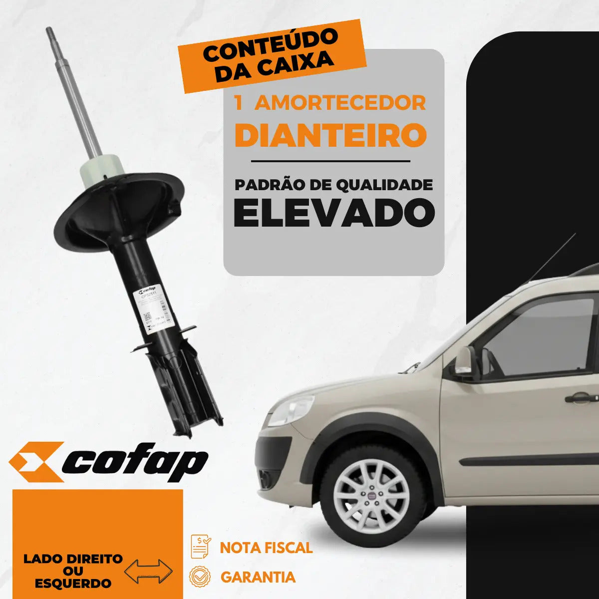 Amortecedor Dianteir Doblo Adventure Original Cofap 2012