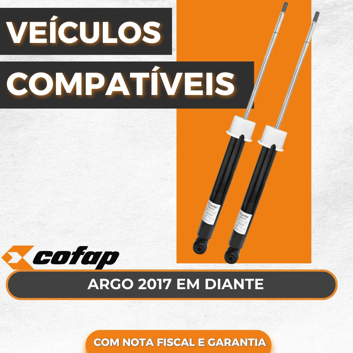 Par Amortecedor Traseiro Argo 1.0 1.3 1.8 Original Cofap