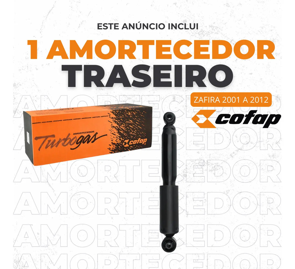Amortecedor Traseiro Cofap Turbogas Gm Zafira 2.0 2009 Novo