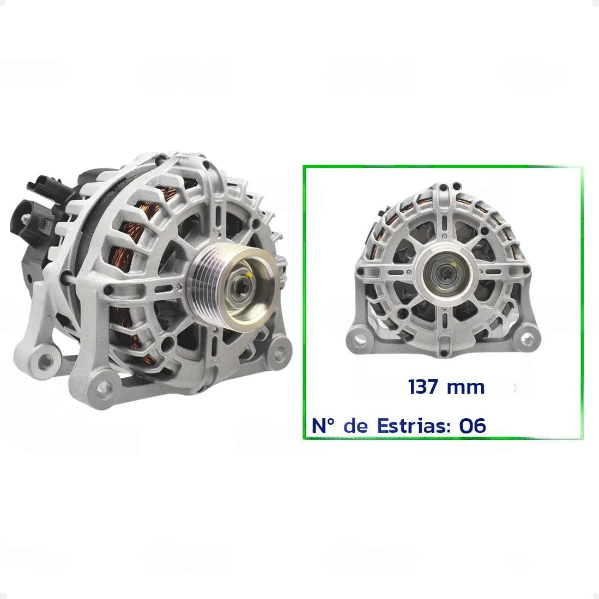 Alternador Citroen Peugeot 207 Original 12v 90a Completo