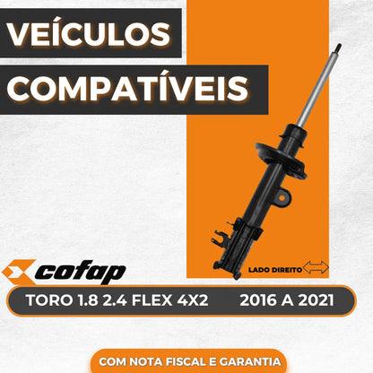 Amortecedor Dianteiro Direito Toro 1.8 4x2 Cofap Turbogas