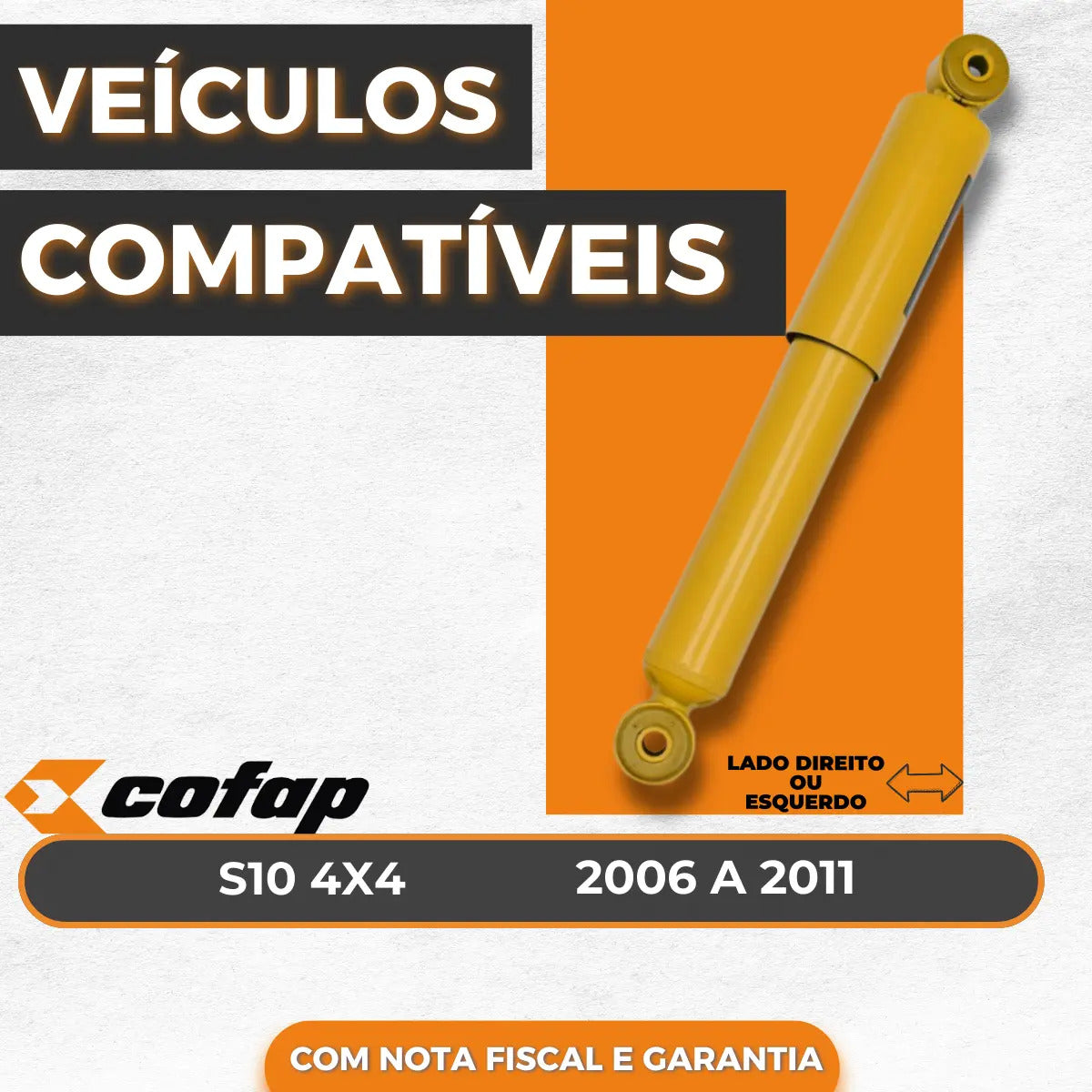 Amortecedor Dianteiro Cofap S10 4x4 06/2006 A 2011