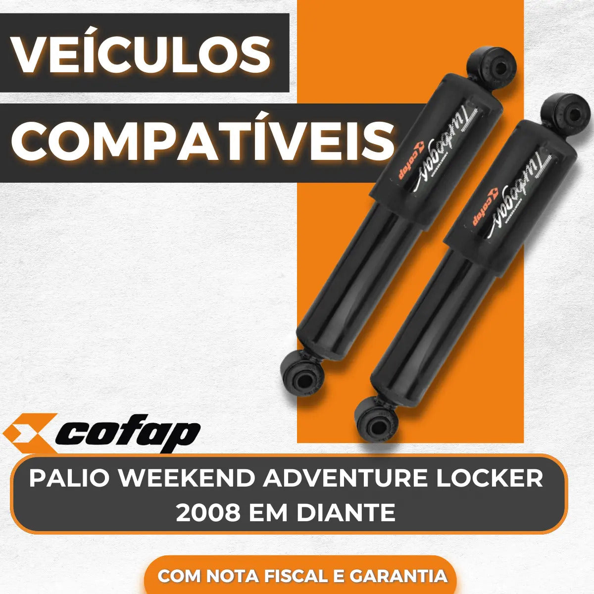 Par Amortecedor Traseiro Palio Weekend Locker Advent. Cofap
