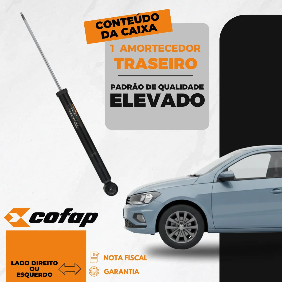 Amortecedor Traseiro Polo 1.0 Mpi Track Cofap