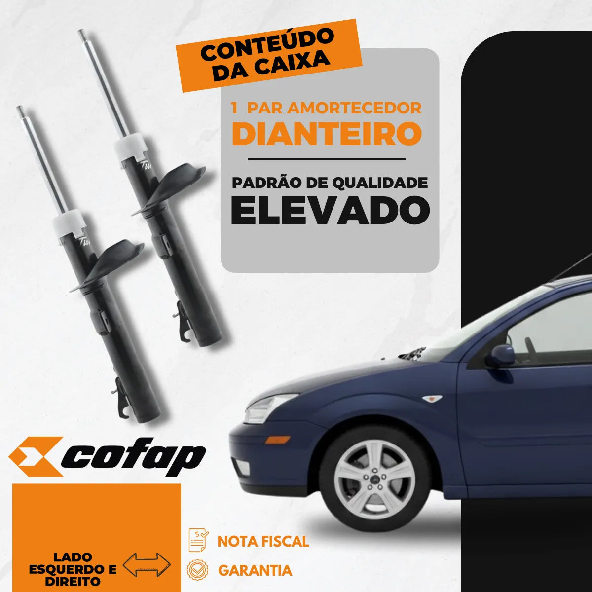 Par Amortecedor Dianteiro Focus 2001 A 2008 - Cofap