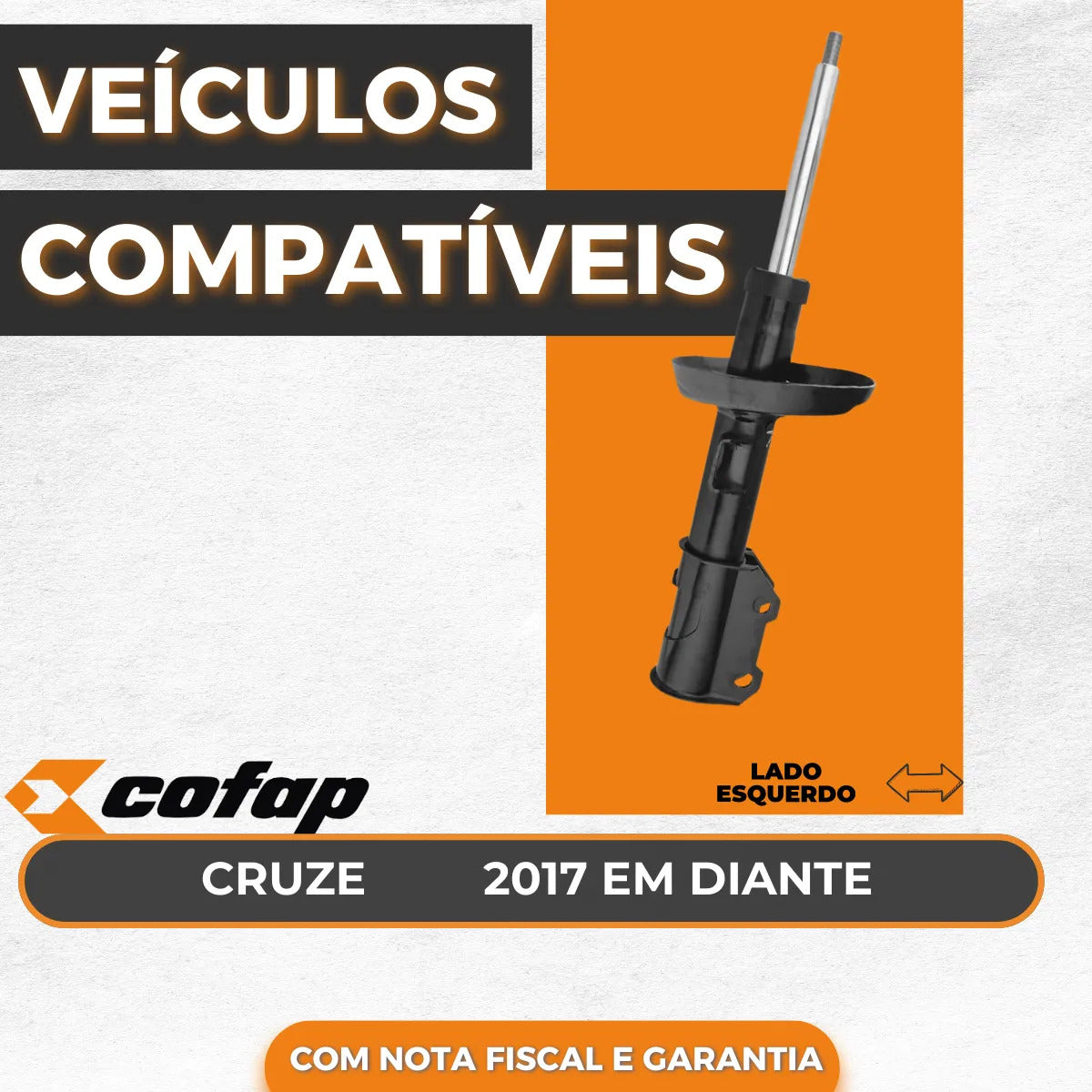 Amortecedor Dianteiro Esquerdo Cruze 2017 Em Diante - Cofap