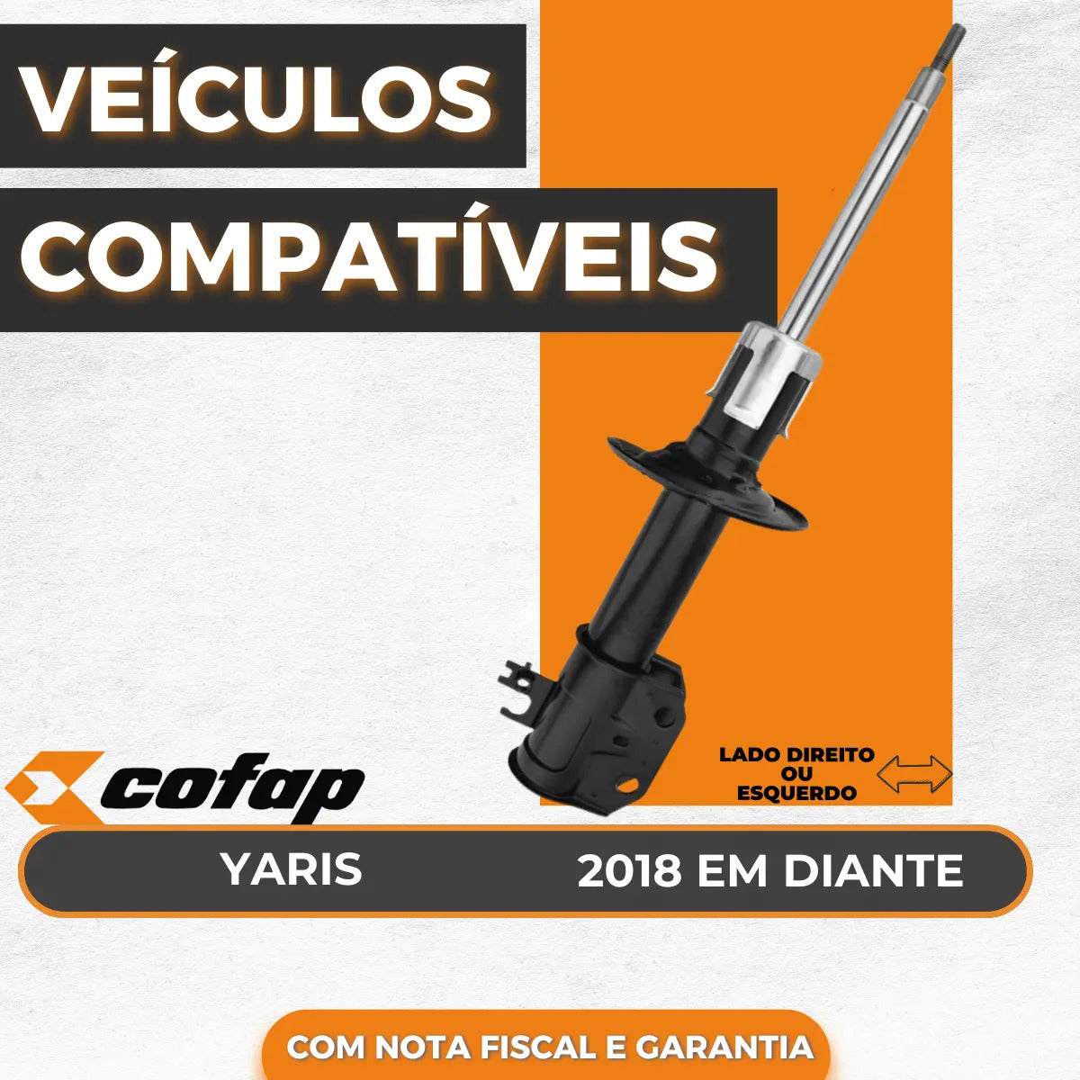 Amortecedor Dianteiro Yaris Automático Original Cofap