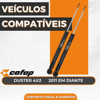 Par Amortecedor Traseiro Renault Duster 2016 Original Cofap