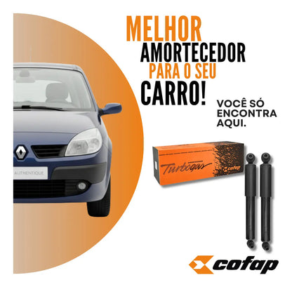 Par Amortecedor Traseiro Renalt Scenic Original Cofap