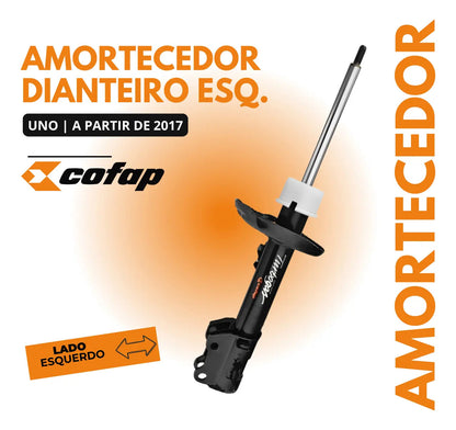 Amortecedor Dianteiro Esquerdo C/ Barra Uno 2017/... Cofap