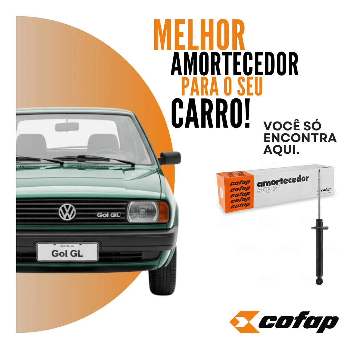 Amortecedor Traseiro Cofap Vw Gol Quadrado 1980 Á 1994