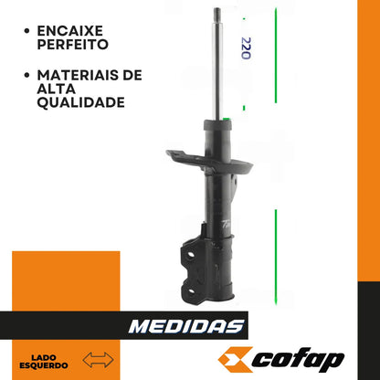Amortecedor Dianteiro Esquerdo Tracker 1.4 2017 A 2020 Cofap