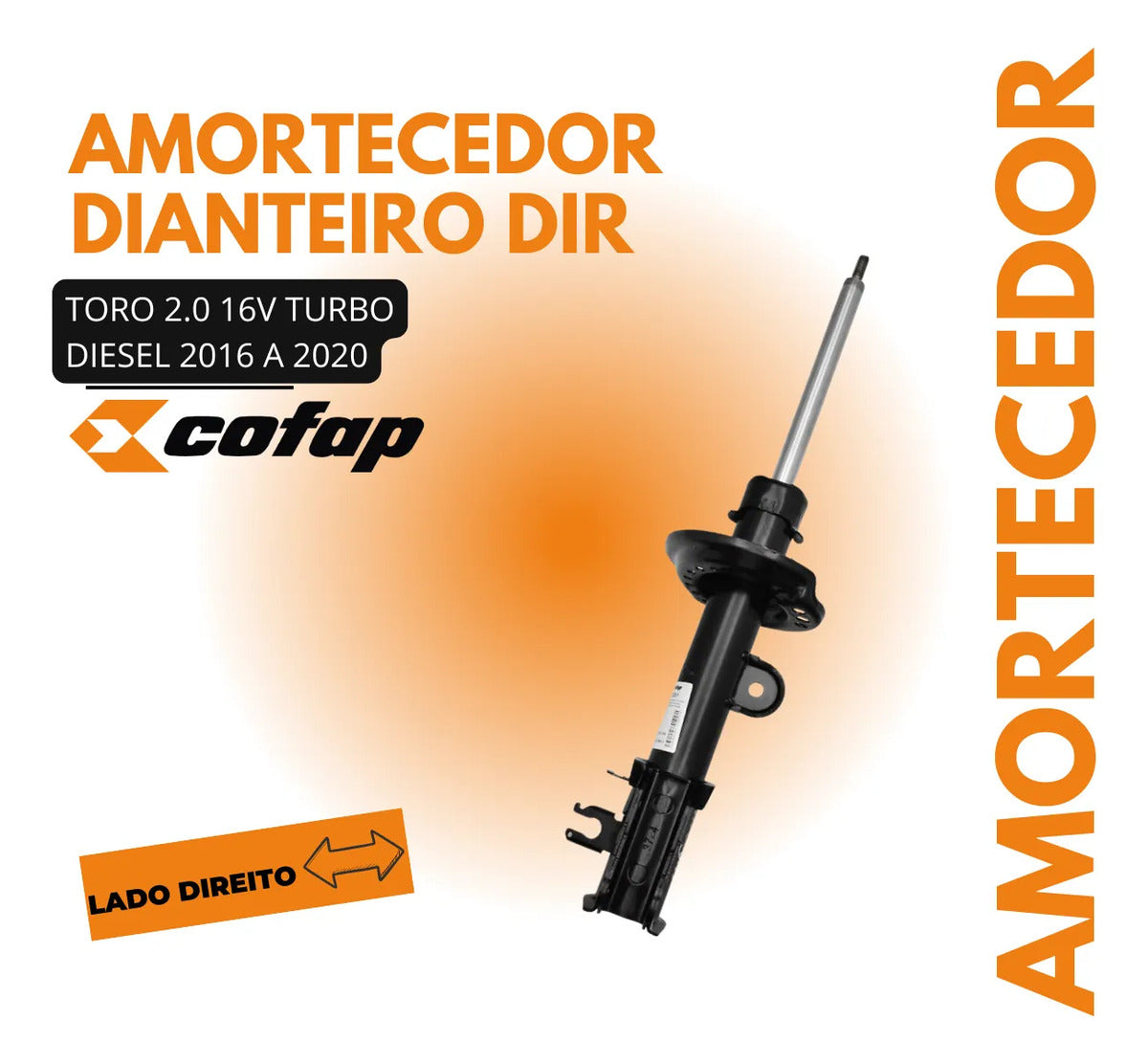 Amortecedor Dianteiro Direito Toro 2.0 Flex/diesel Cofap