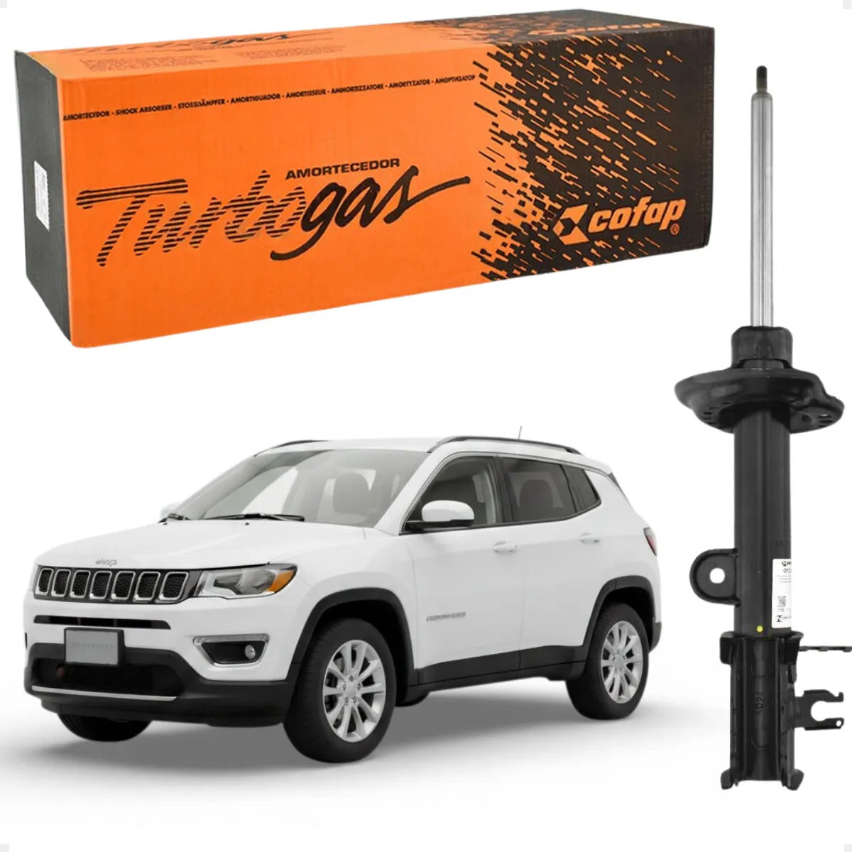 Amortecedor Traseiro Esquerdo Compass 2.0 Diesel 17... Cofap