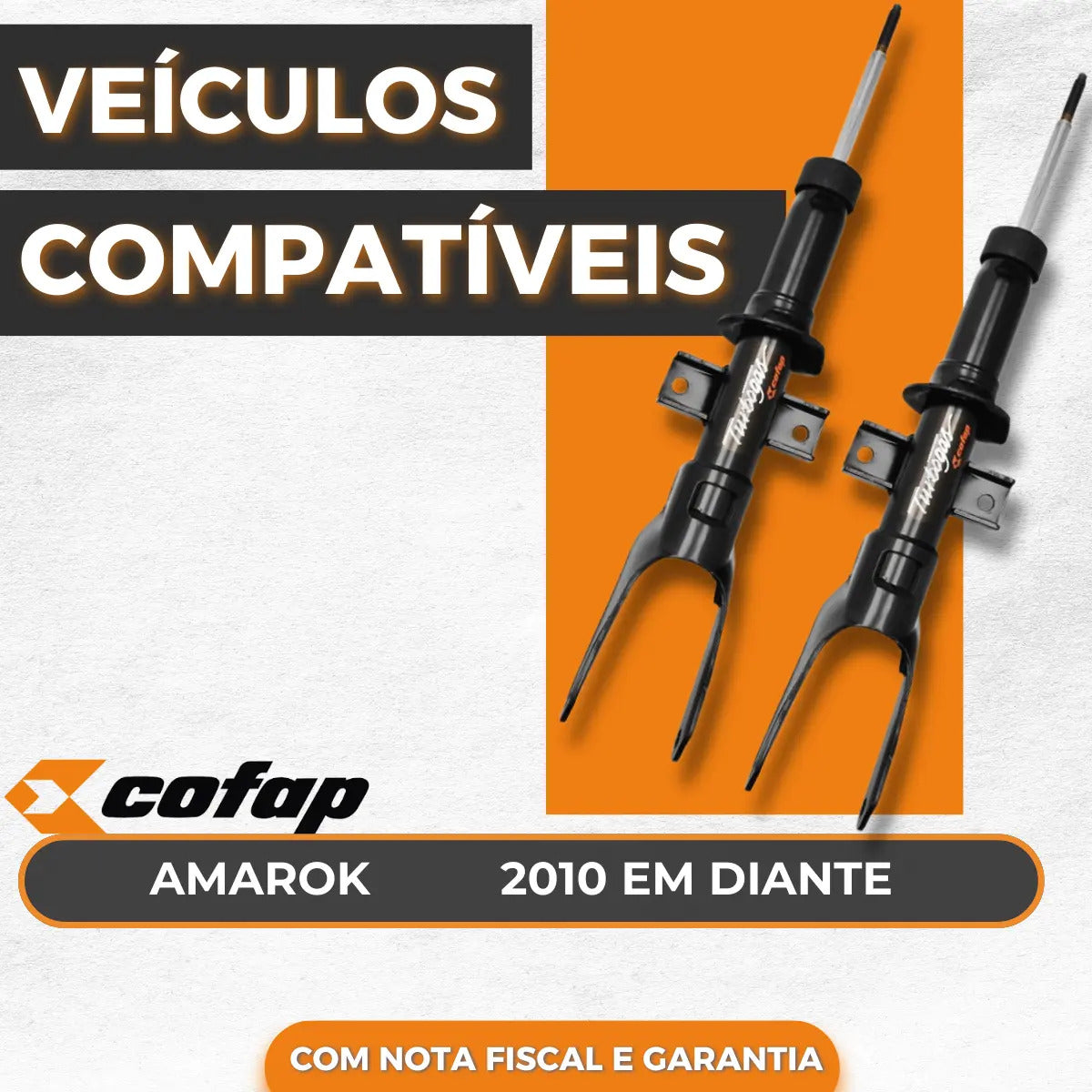 Par Amortecedores Dianteiros Cofap Amarok 2010 Em Diante