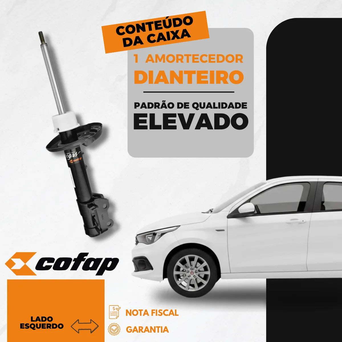 Amortecedor Dianteiro Esquerdo Argo 2017 Cofap Gp33267