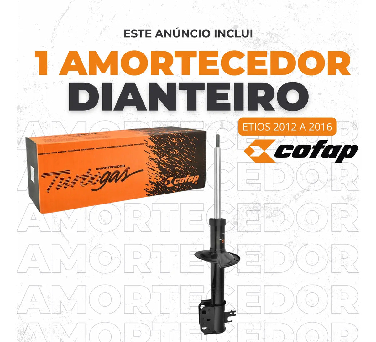 Amortecedor Dianteiro Etios Sedan 2014 2015 Original Cofap