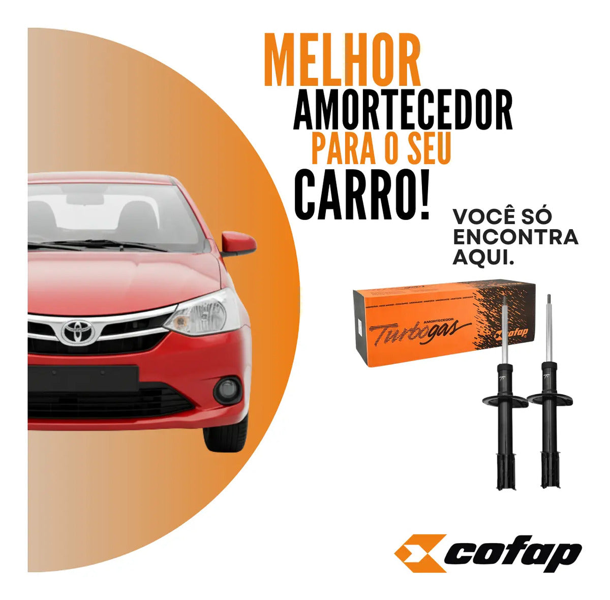Par Amortecedor Dianteiro Toyota Etios 2017/.. Cofap