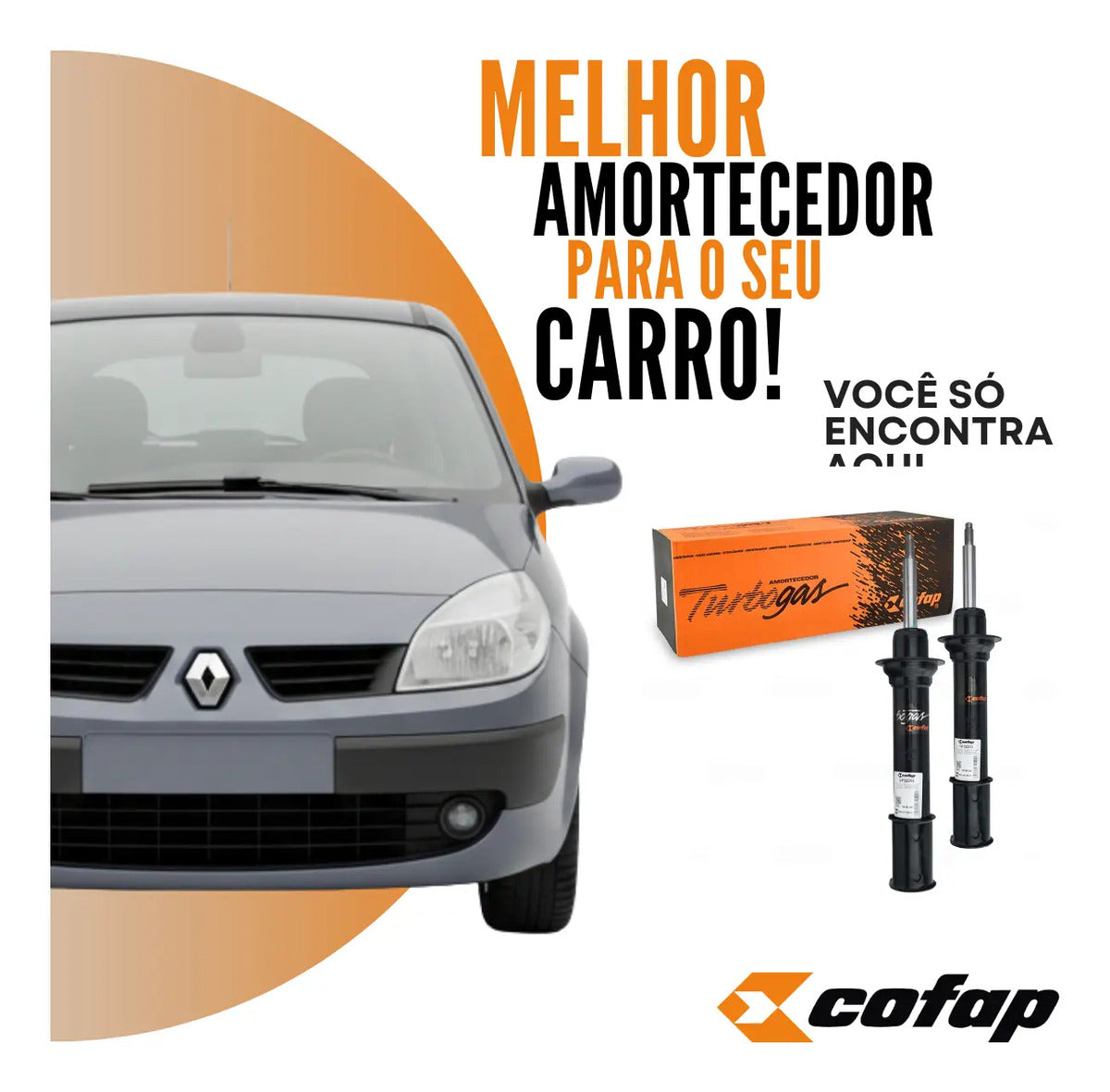 Par Amortecedor Dianteiro Scenic Todos +99 Cofap Gp32313