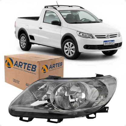 Farol Masca Cromo Onix Defletor Saveiro G5 2009 A 2012 Arteb