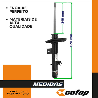 Amortecedor Dianteiro Esquerdo C4 Cactus Cofap Gp30655