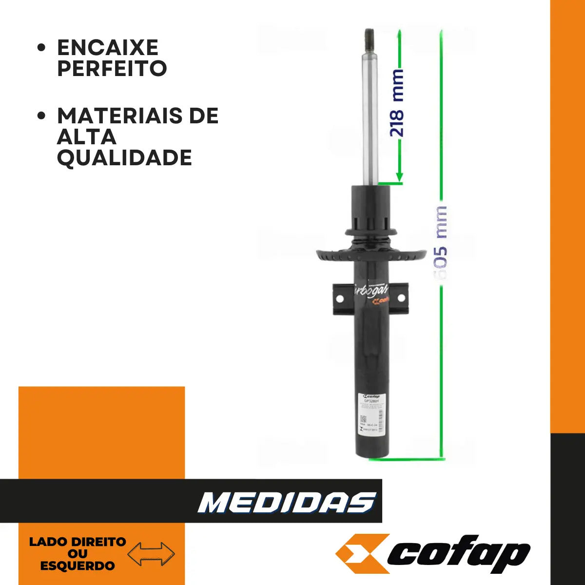 Amortecedor Dianteiro Saveiro Robust 2019 Cofap