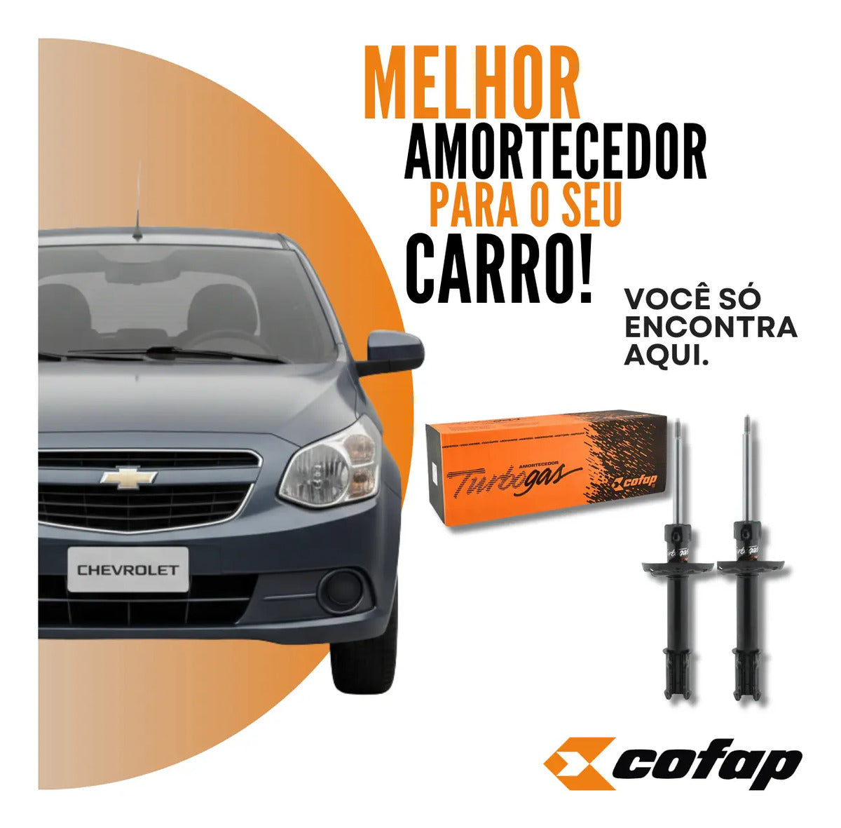 Par Amortecedor Dianteiro Gm Agile 2009 A 2014 Cofap