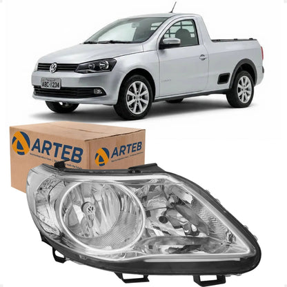 Farol Vw Saveiro G5 2008 A 2012 Foco Duplo Defletor Vw Arteb