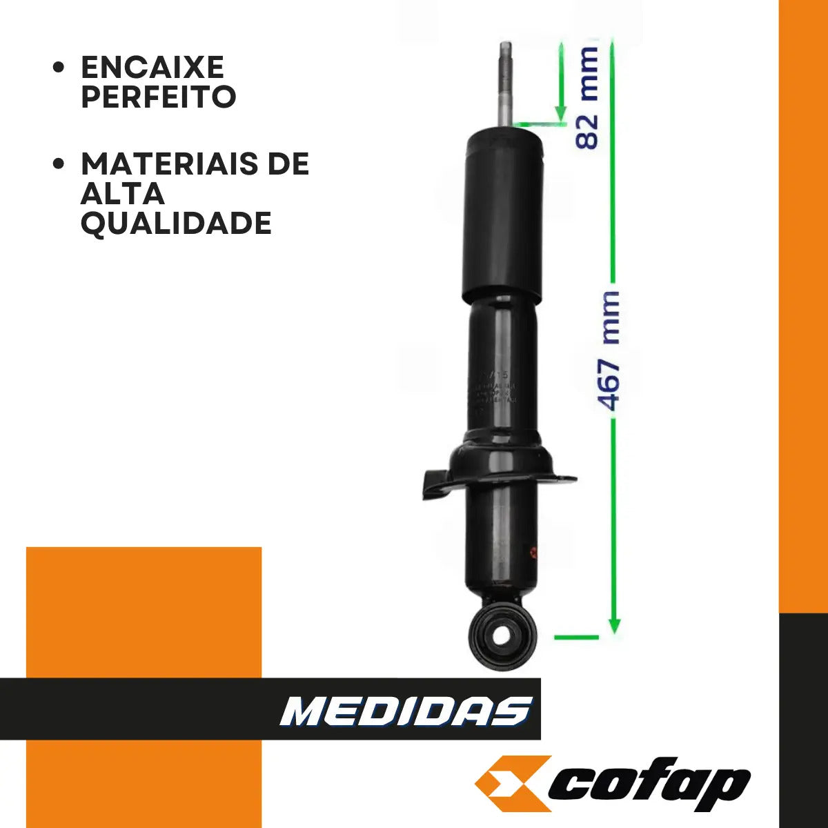 Par Amortecedor Dianteiro Frontier 2.3 2.5  Cofap Original