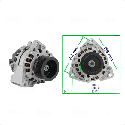 Alternador Agrale 1800 Mwm 3.9 24v 80a Com Polia 8pk