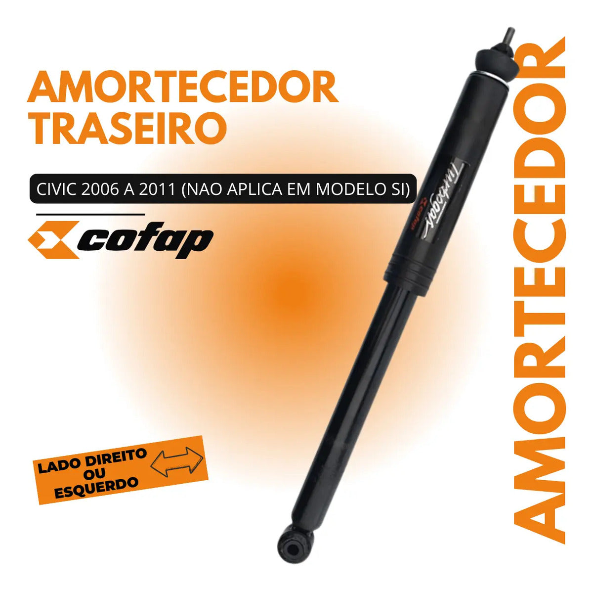 Amortecedor Traseiro Original Cofap New Civic 2008 2009