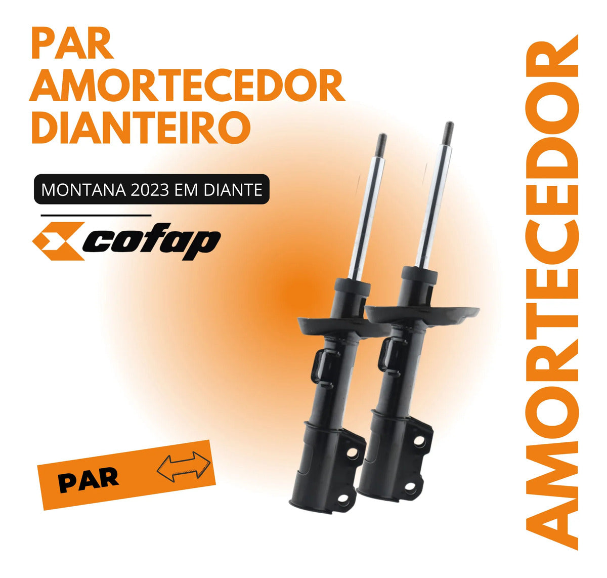 Par Amortecedor Dianteiro Cofap Montana Gp33532 - Gp33533