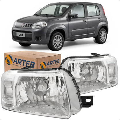 Farol Fiat Uno 2004 05 06 07 08 09 2010 2011 2012 2013 Arteb