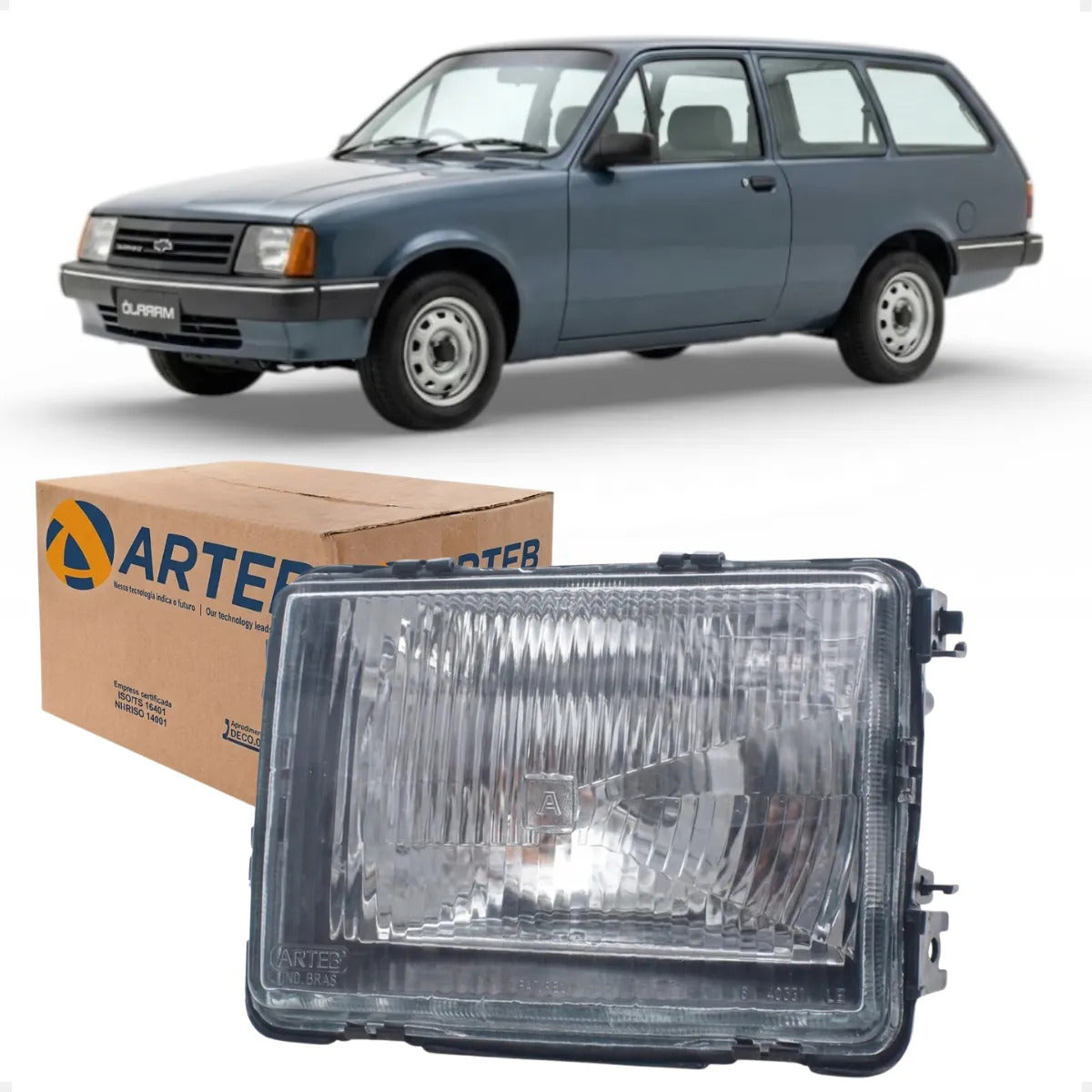 Farol Vidro Marajo 1983 A 1988 Chevette Chevy 500 Arteb