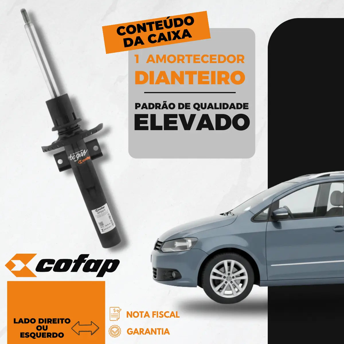 Amortecedor Dianteiro Fox 2004 A 2022 Cofap Original