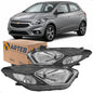 Farol H4 Mascara Negra Onix Prisma Ltz 2017 A 2019 Arteb