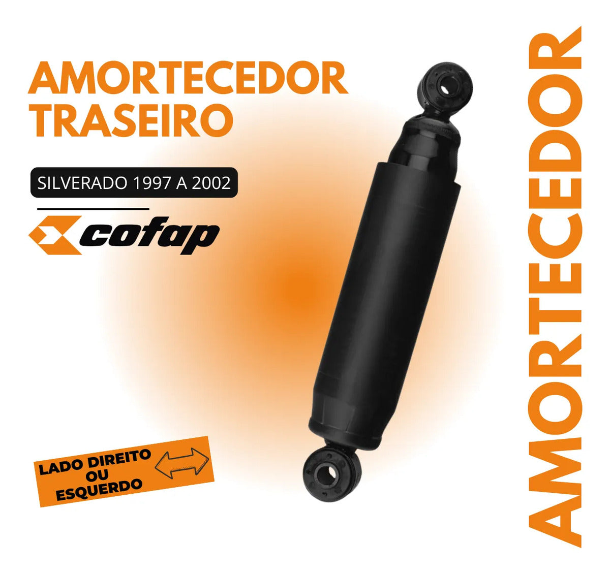 Amortecedor Traseiro Silverado 1997 2000 Original Cofap