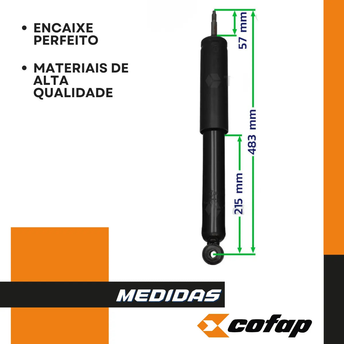Par Amortecedor Dianteiro Fusca Brasilia Variante Tl - Cofap