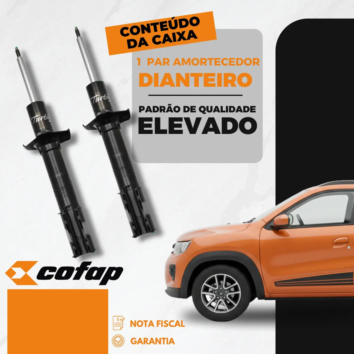 Par Amortecedor Dianteiro Renault Kwid Cofap