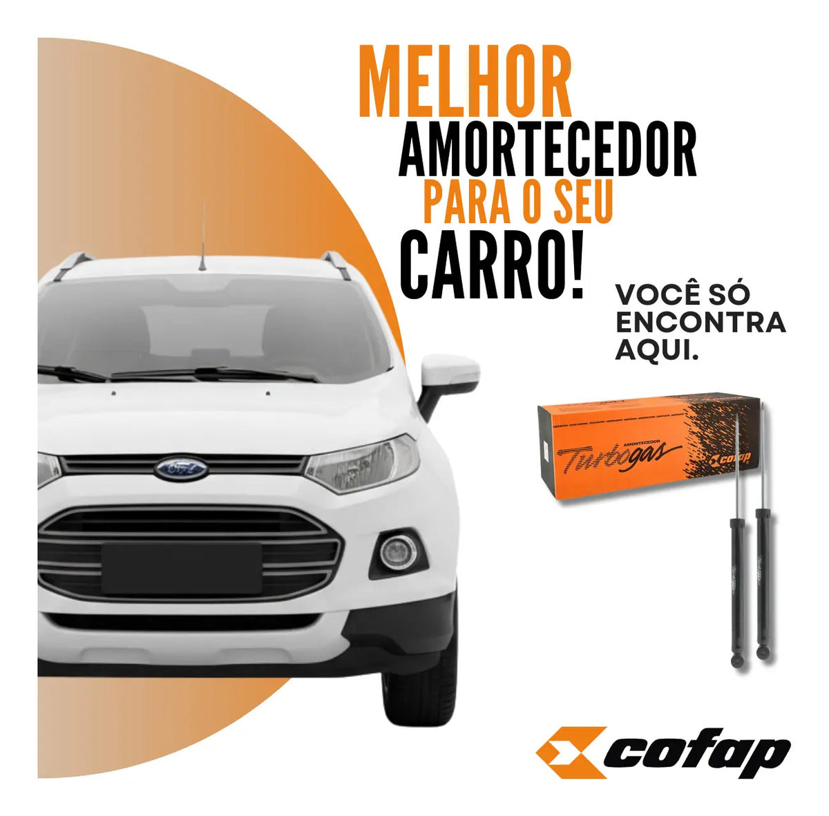 Par Amortecedor Traseiro Ecosport 2003 A 2012 Todos - Cofap