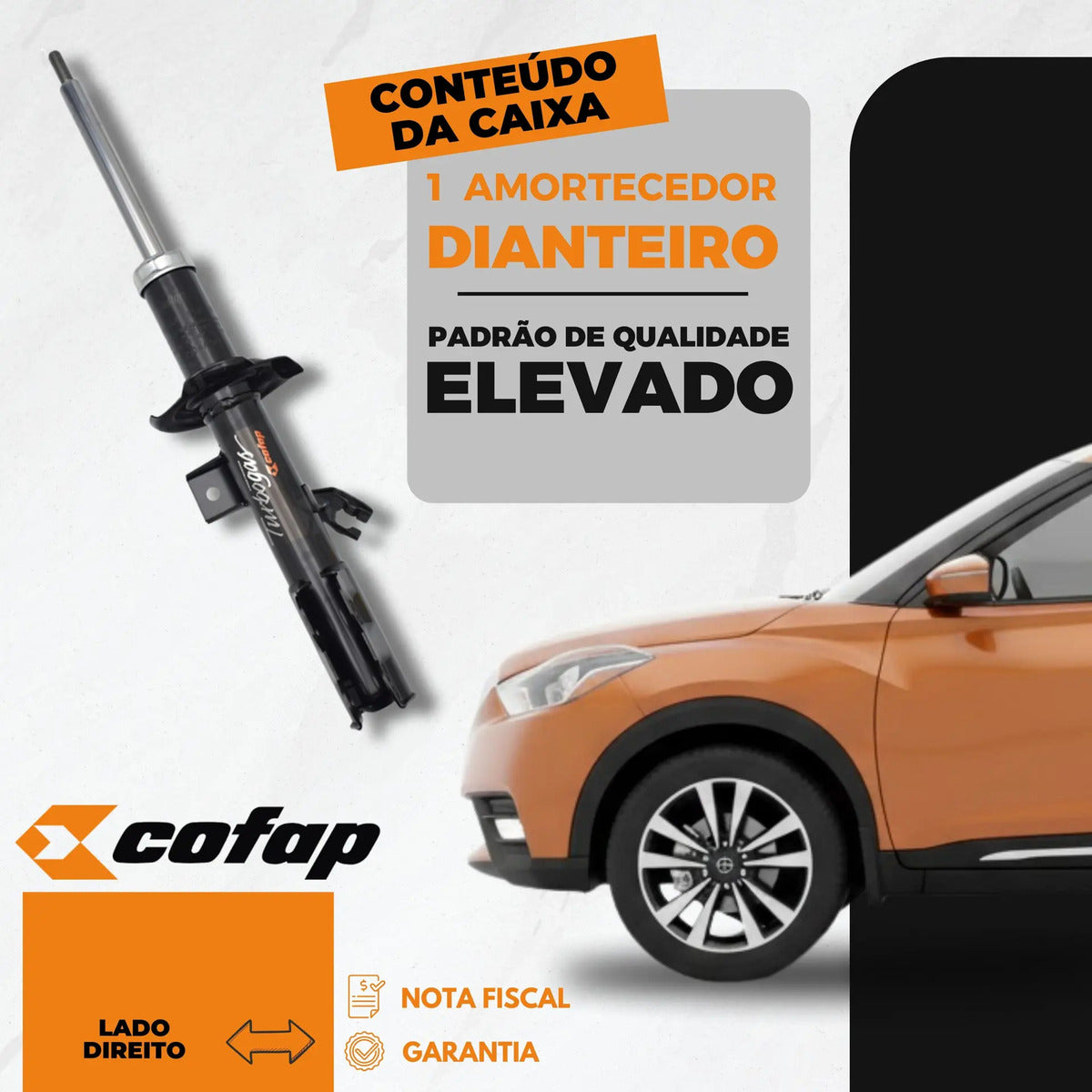 Amortecedor Dianteiro Direito Kicks 2016 Cofap Gp30584