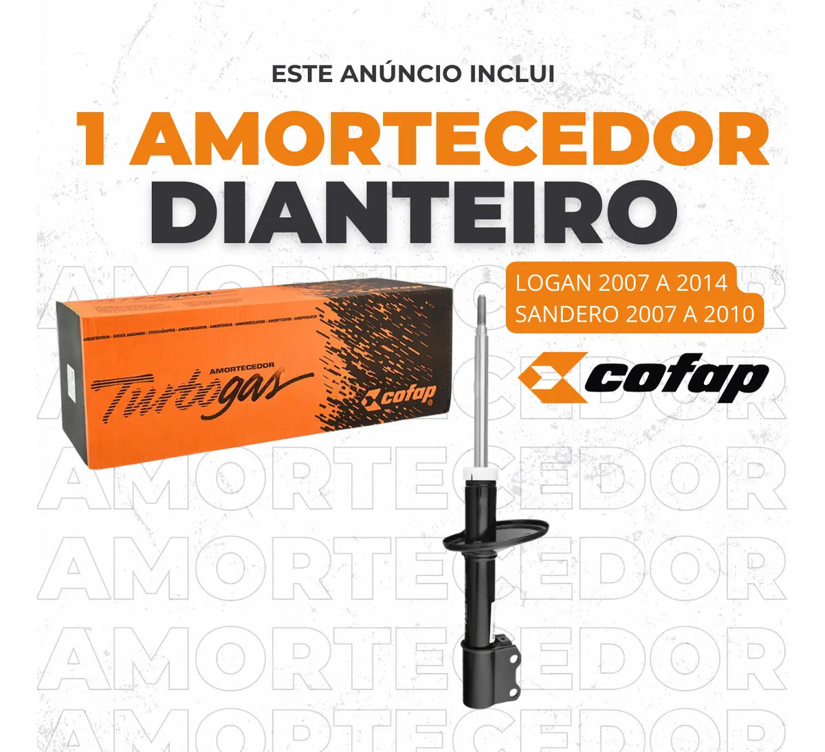 Amortecedor Dianteiro Original Cofap Logan 2009 2010