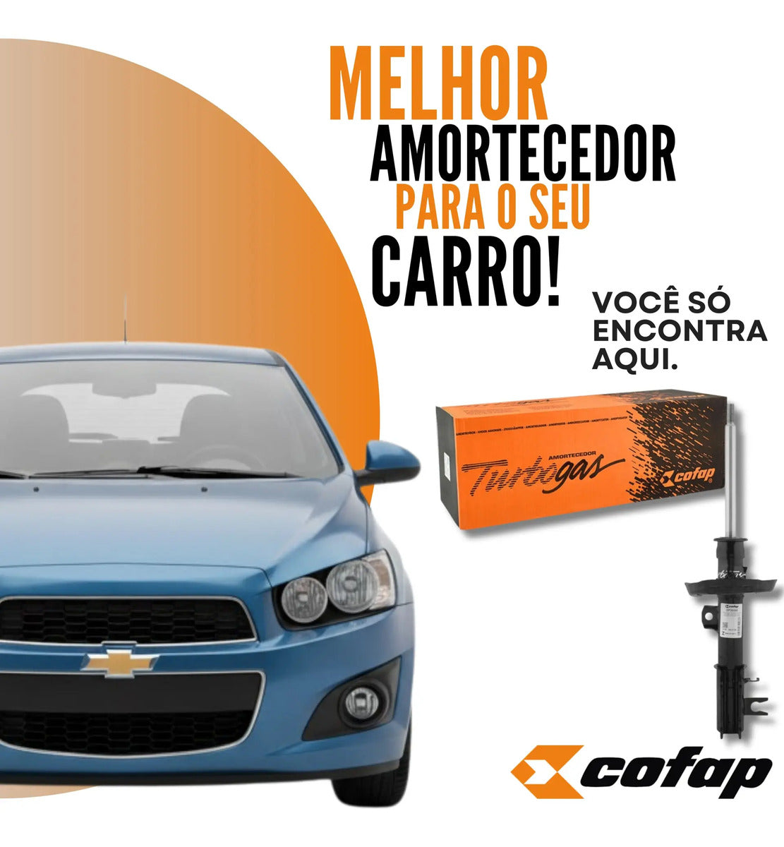 Amortecedor Dianteiro Direito Sonic 12 - 14 Cofap Gp30650