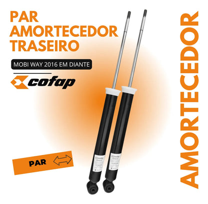 Par Amortecedor Traseiro Fiat Mobi Way 2016/.. Cofap