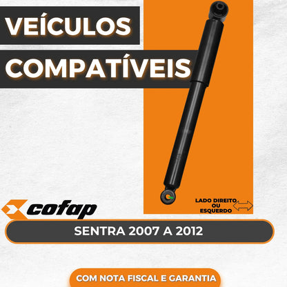 Amortecedor Traseiro Sentra Cofap Turbogas 07/11